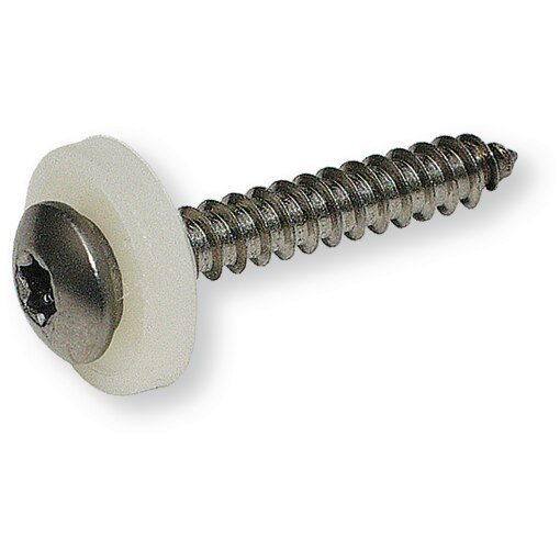 Vensterbankschroef 3,9x25 platbolkop RVS A2 met polyamide ring